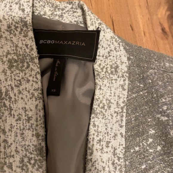 Bcbgmaxazria grey gray tweed candice blazer jacket - Picture 6 of 8
